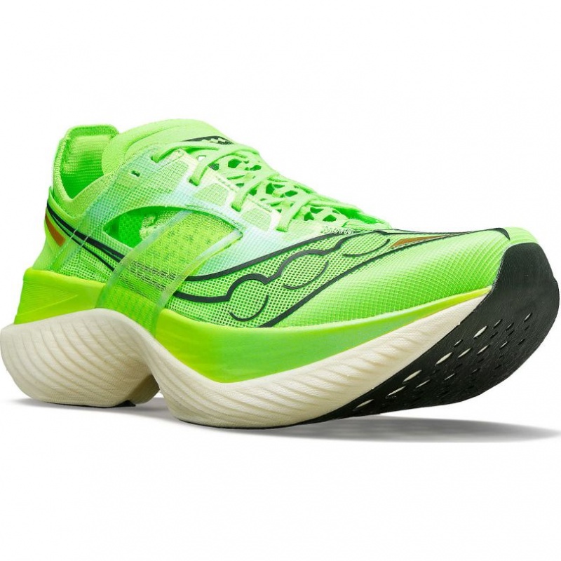 Green Men's Saucony Endorphin Elite Running Shoes | SINGAPORE-FZQPC