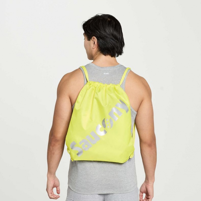 Green Men\'s Saucony String Bag | SINGAPORE-ZQITL