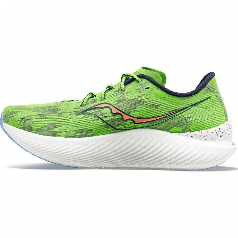 Green Women's Saucony Endorphin Pro 3 Running Shoes | SG-BQKLG