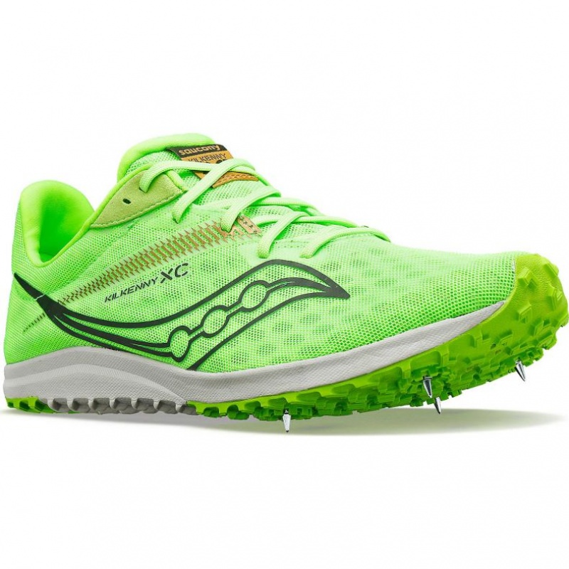 Green Women's Saucony Kilkenny XC9 Spikes | SINGAPORE-QHKLA