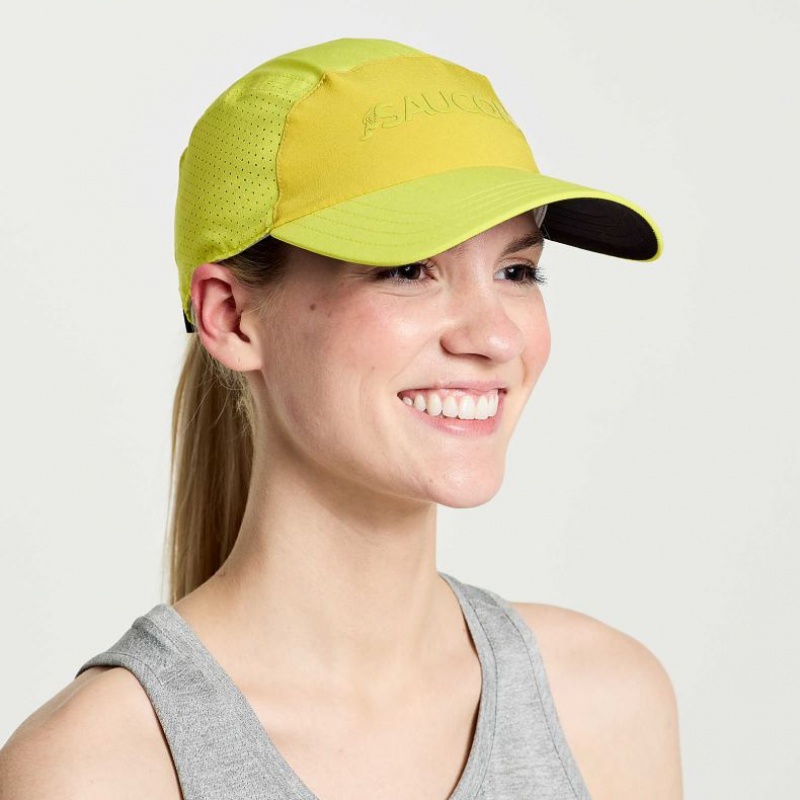 Green Women\'s Saucony Outpace Hat | SINGAPORE-FNUDG