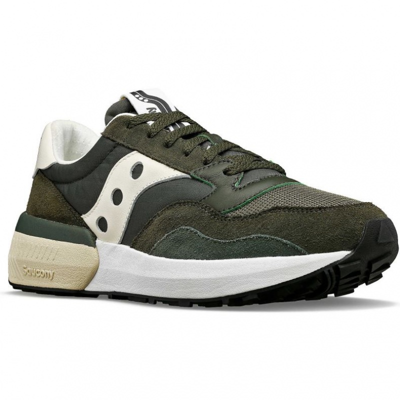 Green / Cream Women's Saucony Jazz NXT Sneakers | SG-UPEYA