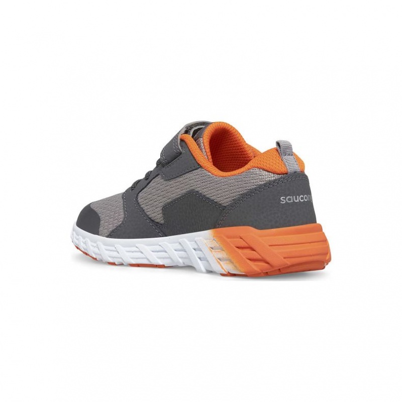 Grey Big Kids' Saucony Wind 2.0 A/C Sneakers | SG-ZHWAI