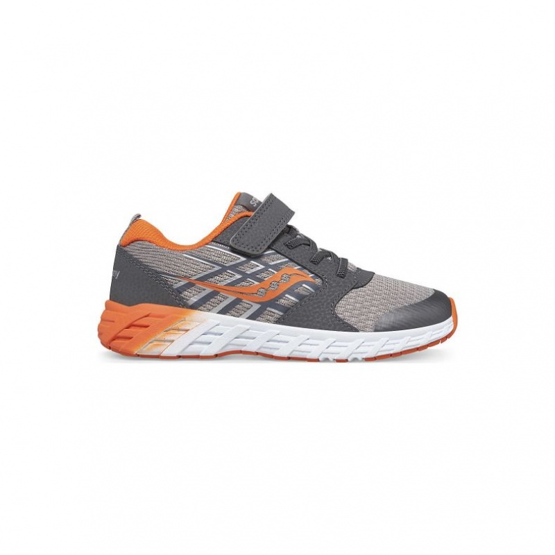 Grey Big Kids\' Saucony Wind 2.0 A/C Sneakers | SG-ZHWAI