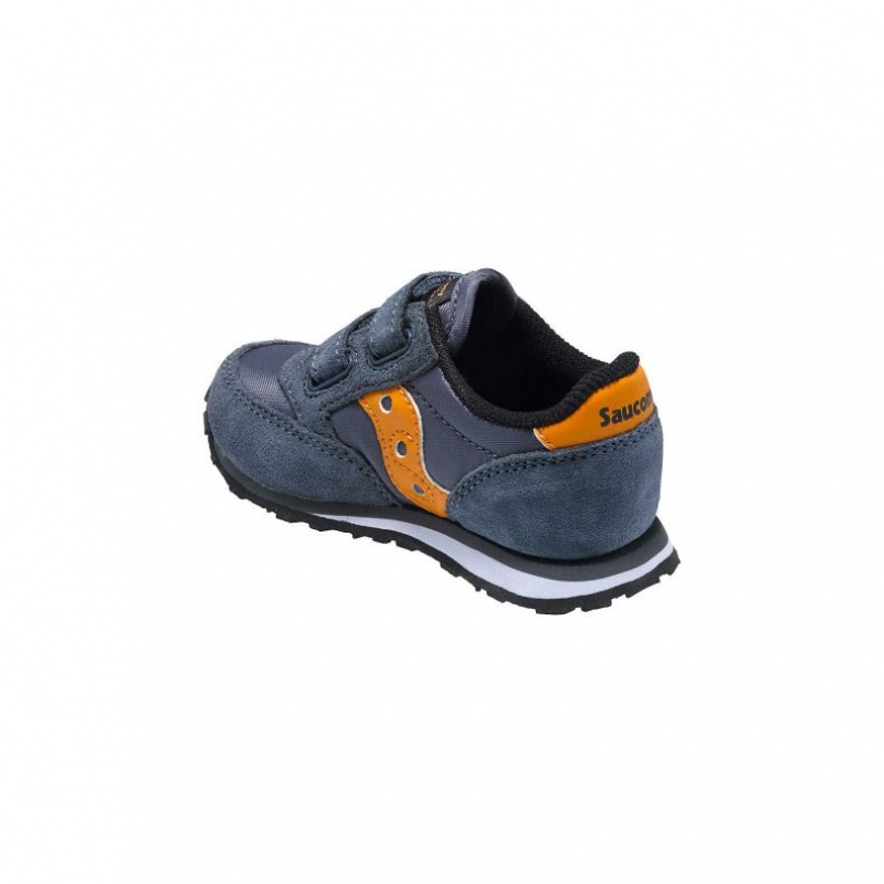 Grey Little Kids' Saucony Baby Jazz Hook & Loop Sneakers | SINGAPORE-NHVUM