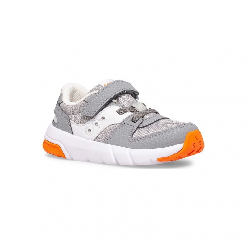 Grey Little Kids' Saucony Jazz Lite 2.0 Sneakers | SG-CVTQS