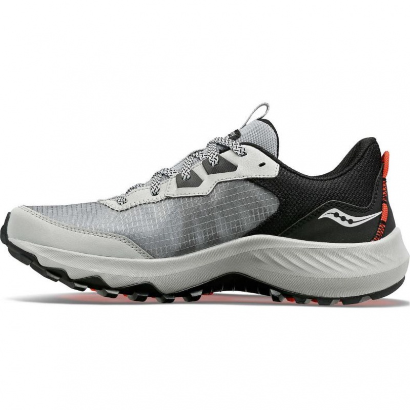 Grey Men's Saucony Aura TR Trail Running Shoes | SG-SXLHU