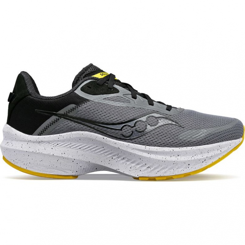 Grey Men\'s Saucony Axon 3 Running Shoes | SG-AHONT