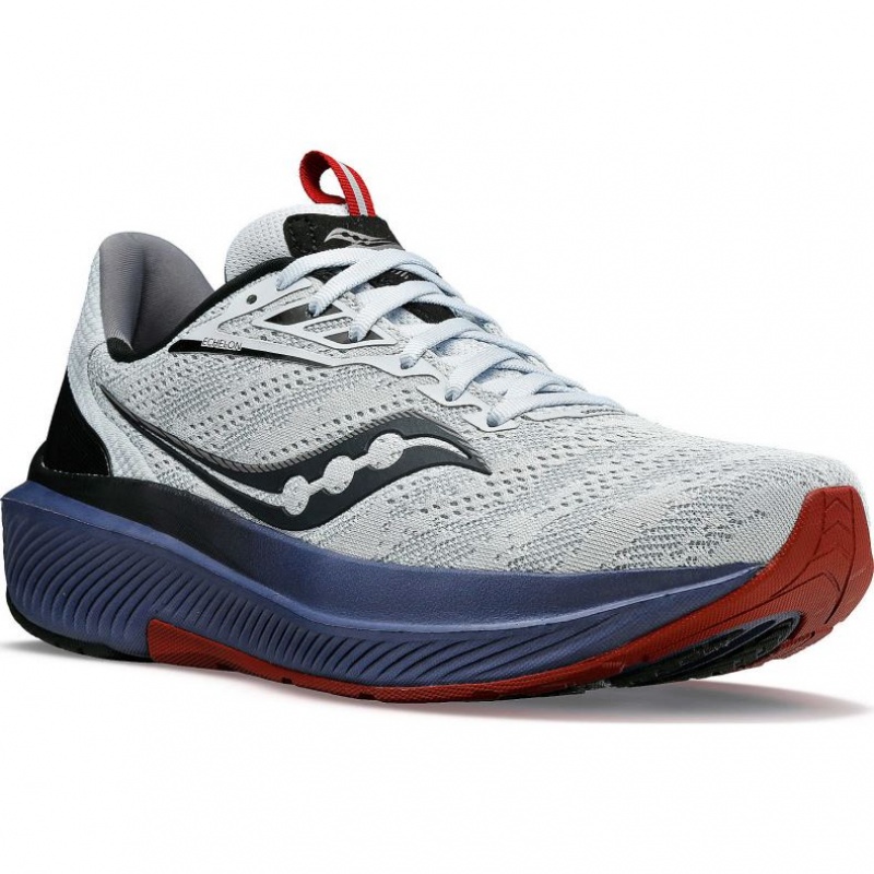 Grey Men's Saucony Echelon 9 Running Shoes | SG-GEDUP