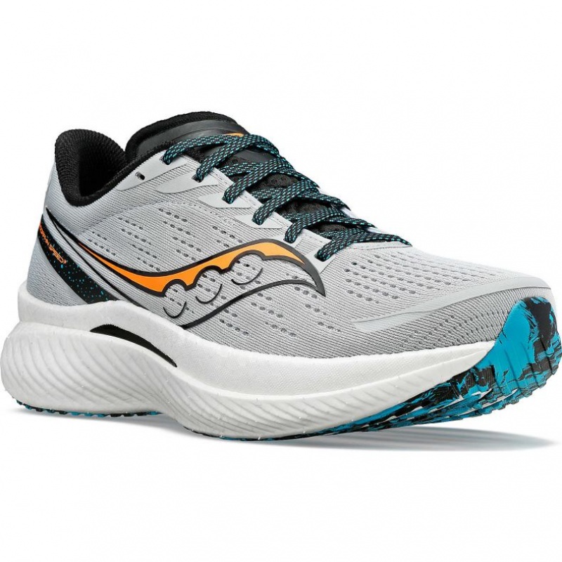 Grey Men's Saucony Endorphin Speed 3 Running Shoes | SINGAPORE-KJXEU