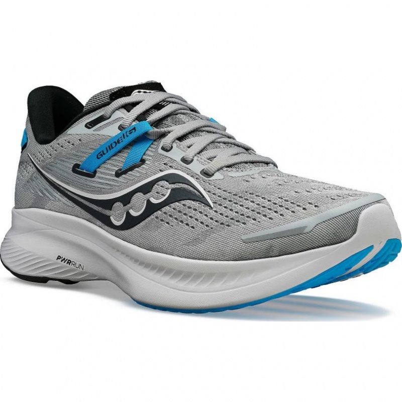 Grey Men's Saucony Guide 16 Running Shoes | SG-PYDAS