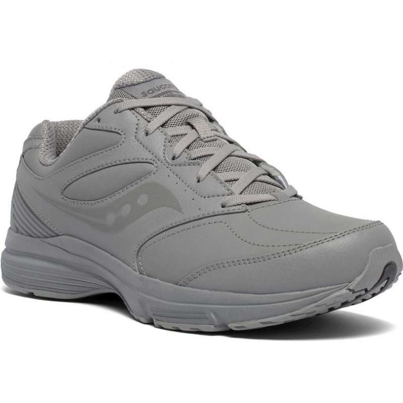 Grey Men's Saucony Integrity Walker 3 Walking Shoes | SINGAPORE-GWPLZ