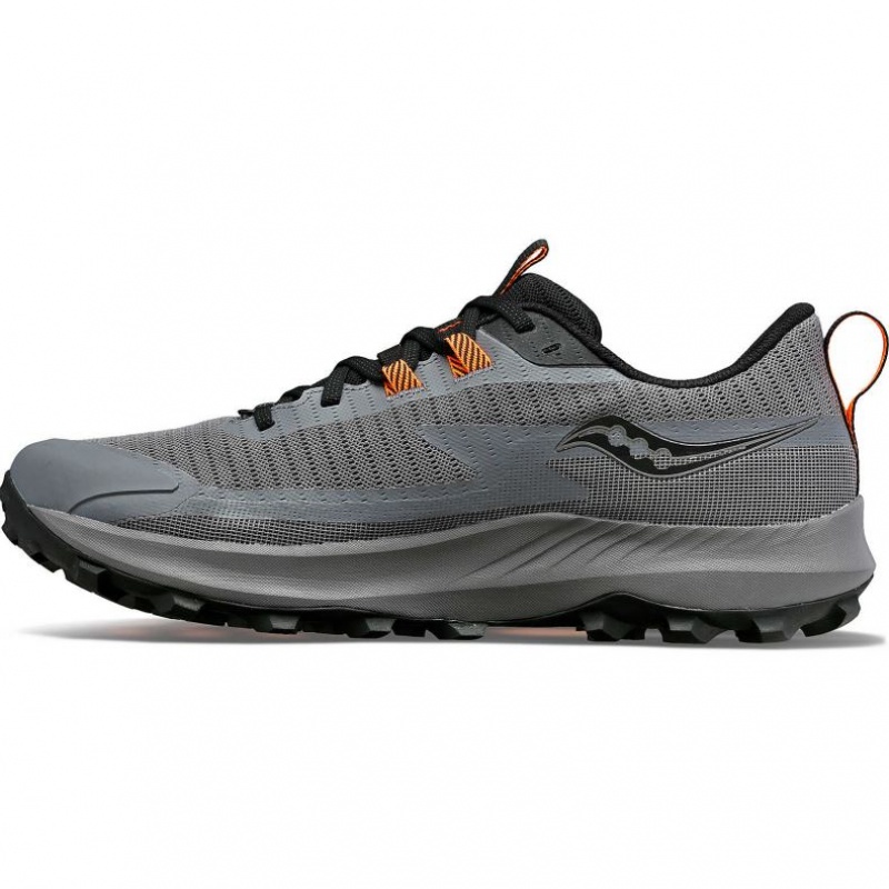 Grey Men's Saucony Peregrine 13 GTX Trail Running Shoes | SINGAPORE-TBHZK