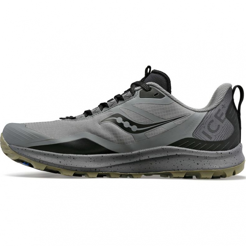 Grey Men's Saucony Peregrine ICE+ 3 Trail Running Shoes | SG-LHJBM