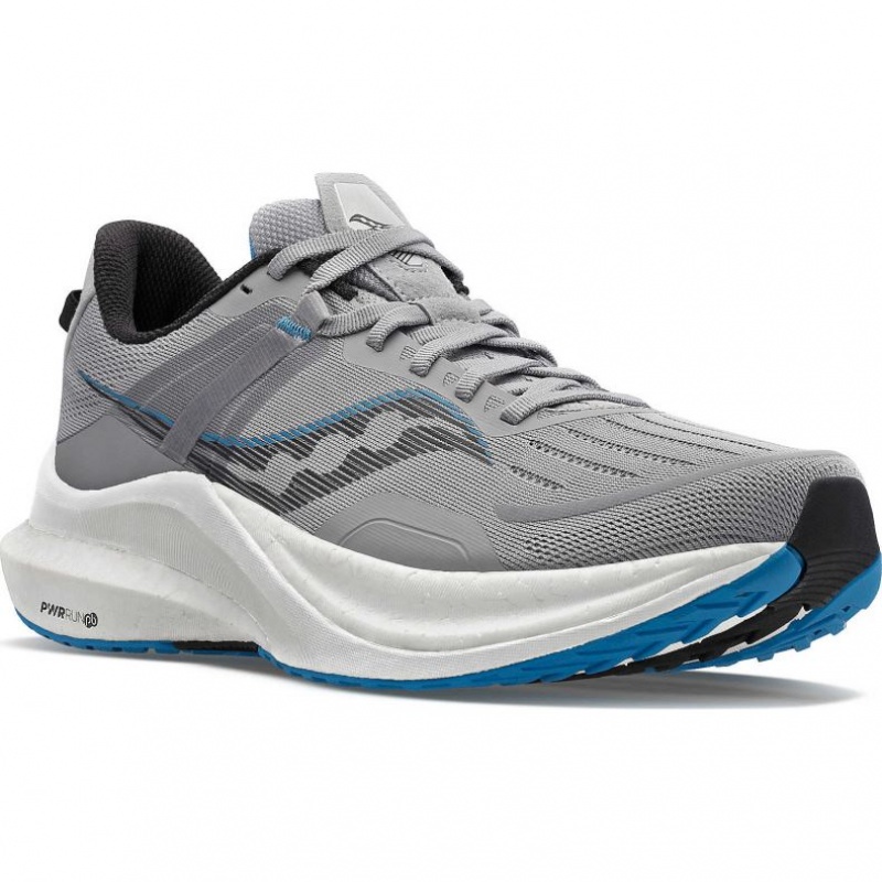 Grey Men's Saucony Tempus Running Shoes | SG-FBHUM