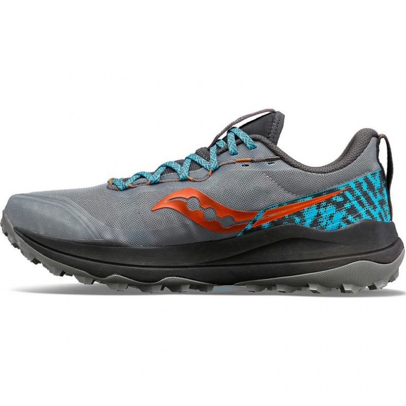 Grey Men's Saucony Xodus Ultra 2 Trail Running Shoes | SINGAPORE-KWOJU