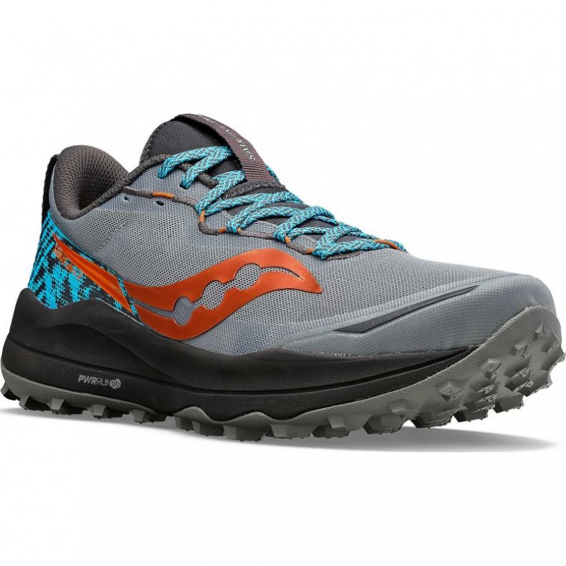 Grey Men's Saucony Xodus Ultra 2 Trail Running Shoes | SINGAPORE-KWOJU