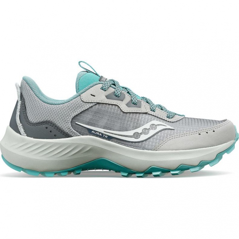 Grey Women\'s Saucony Aura TR Trail Running Shoes | SINGAPORE-RZWPH