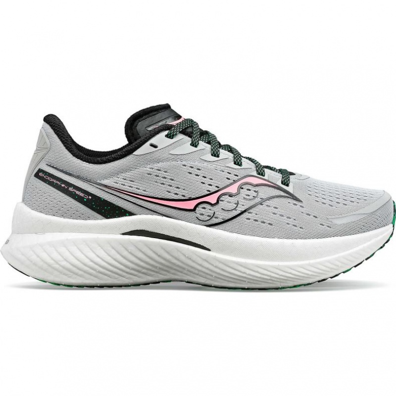 Grey Women\'s Saucony Endorphin Speed 3 Running Shoes | SINGAPORE-SPLMJ