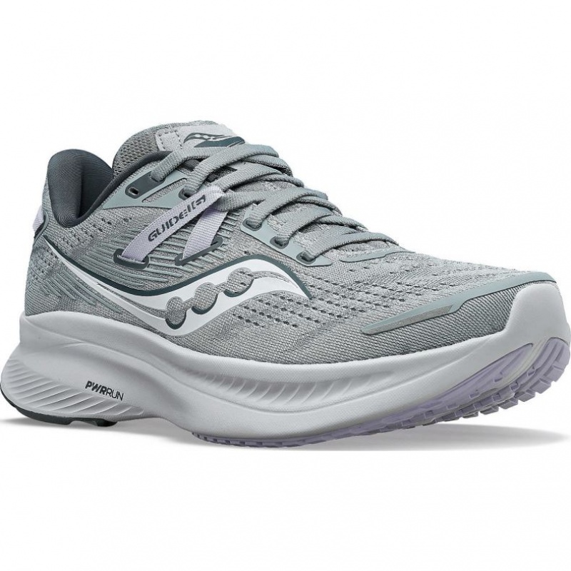 Grey Women's Saucony Guide 16 Running Shoes | SINGAPORE-YFKXH