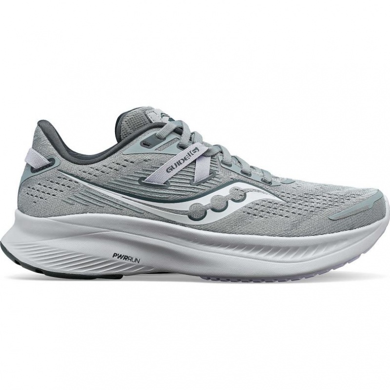 Grey Women\'s Saucony Guide 16 Running Shoes | SINGAPORE-YFKXH