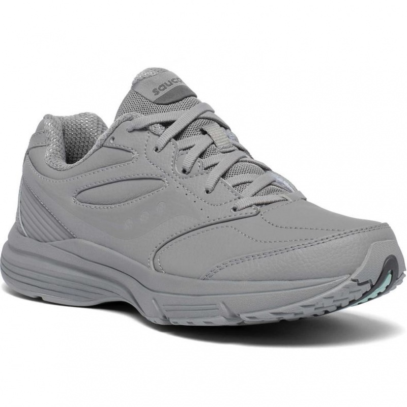 Grey Women's Saucony Integrity Walker 3 Extra Wide Running Shoes | SINGAPORE-TFALB