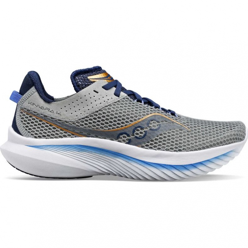 Grey Women\'s Saucony Kinvara 14 Running Shoes | SG-FQTZG