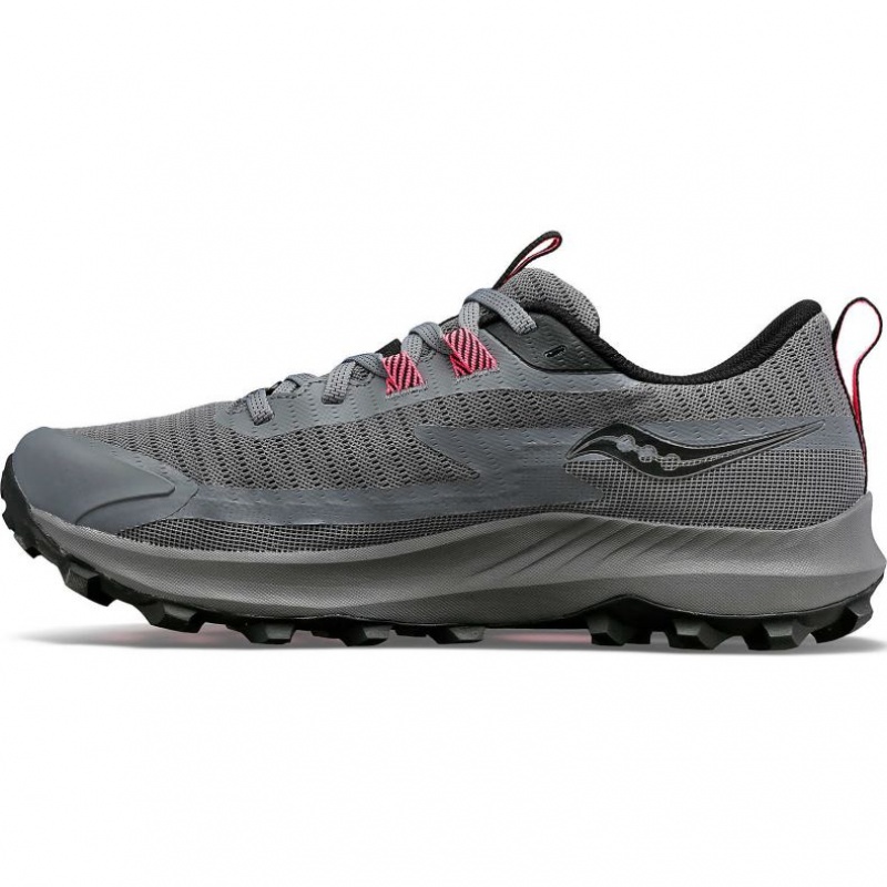 Grey Women's Saucony Peregrine 13 GTX Trail Running Shoes | SINGAPORE-ZNWSO