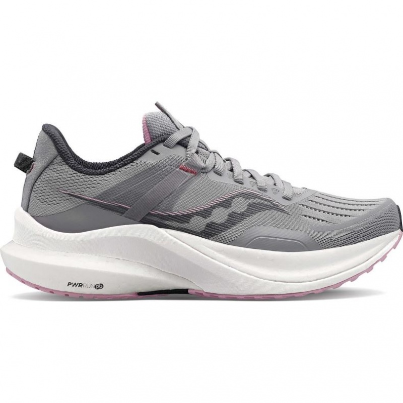 Grey Women\'s Saucony Tempus Running Shoes | SINGAPORE-KQNVJ