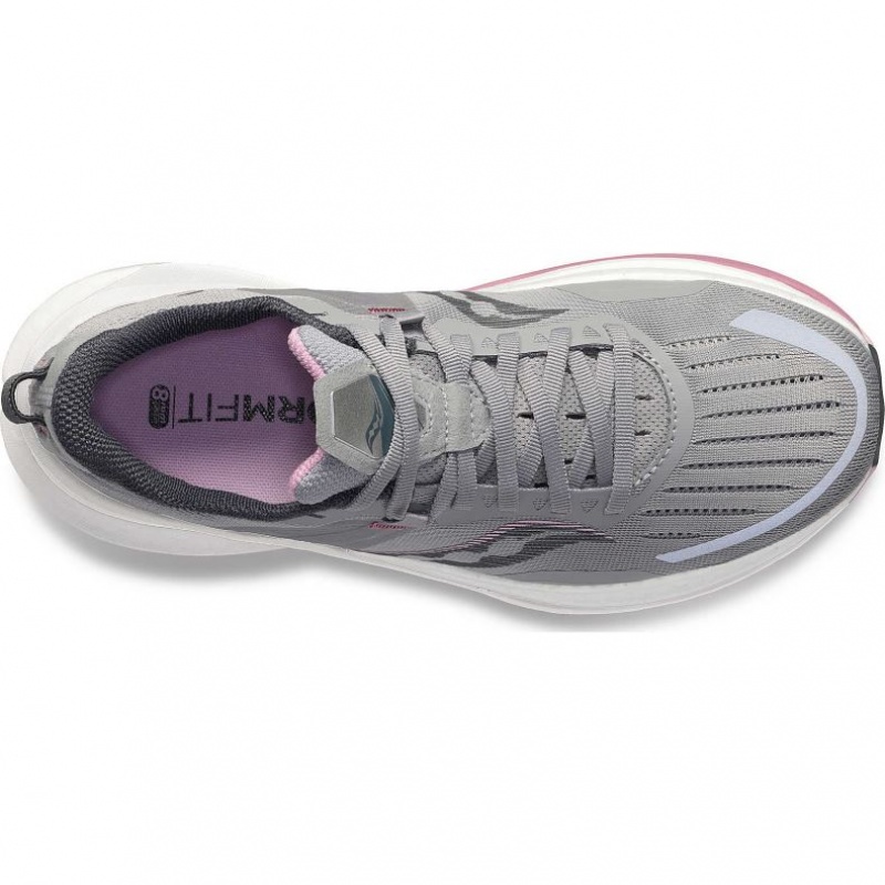 Grey Women's Saucony Tempus Wide Running Shoes | SG-NOVWE