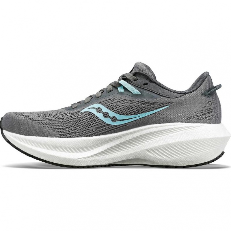 Grey Women's Saucony Triumph 21 Running Shoes | SG-ZIDNE