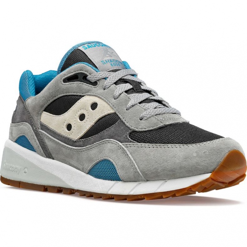 Grey / Black Men's Saucony Shadow 6000 Sneakers | SINGAPORE-LOQUX