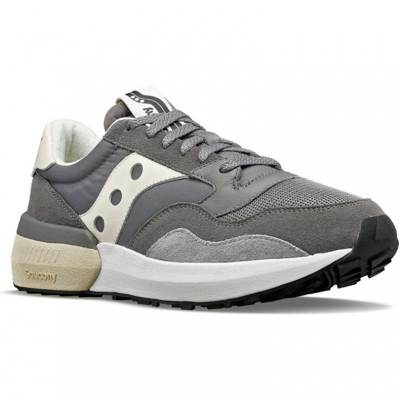 Grey / Cream Women's Saucony Jazz NXT Sneakers | SINGAPORE-MYHRZ