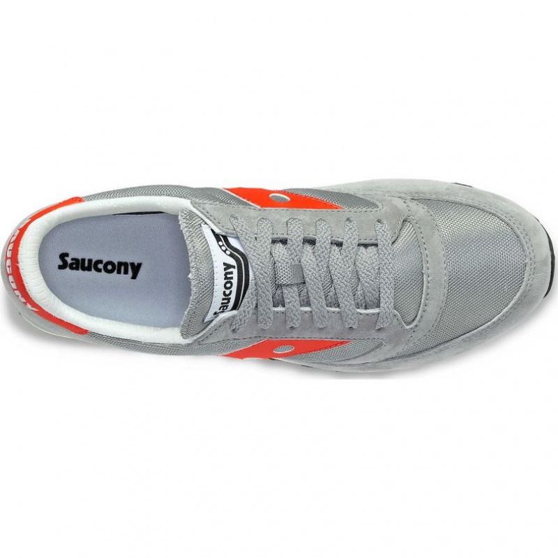 Grey / Red Men's Saucony Jazz 81 Sneakers | SG-UFXON