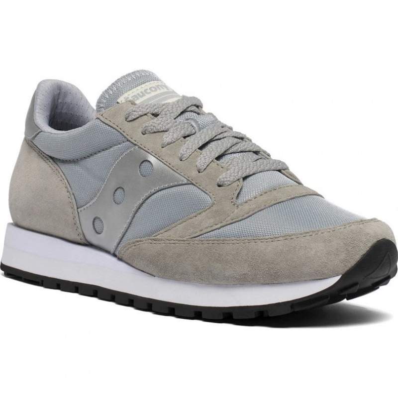 Grey / Silver Men's Saucony Jazz 81 Sneakers | SINGAPORE-CJDXL