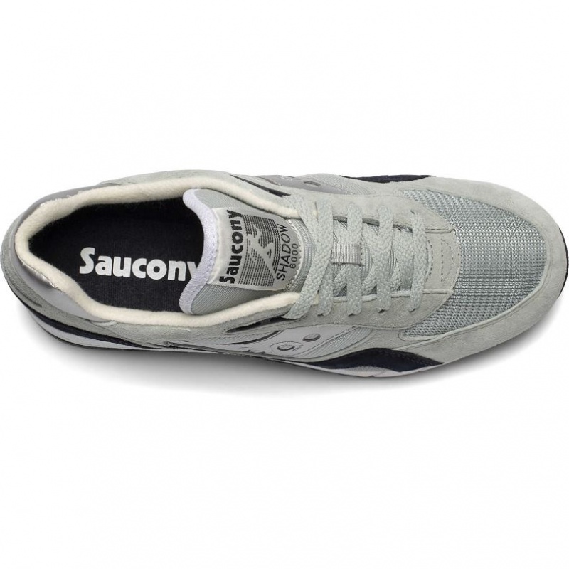 Grey / Silver Men's Saucony Shadow 6000 Sneakers | SINGAPORE-GZSAV