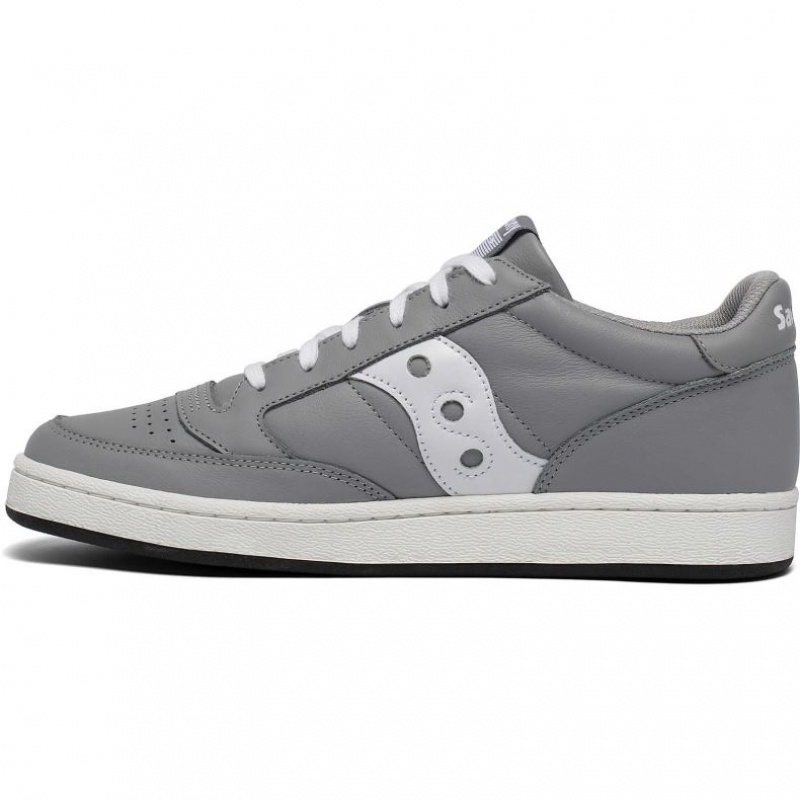 Grey / White Women's Saucony Jazz Court Sneakers | SINGAPORE-IRWUO