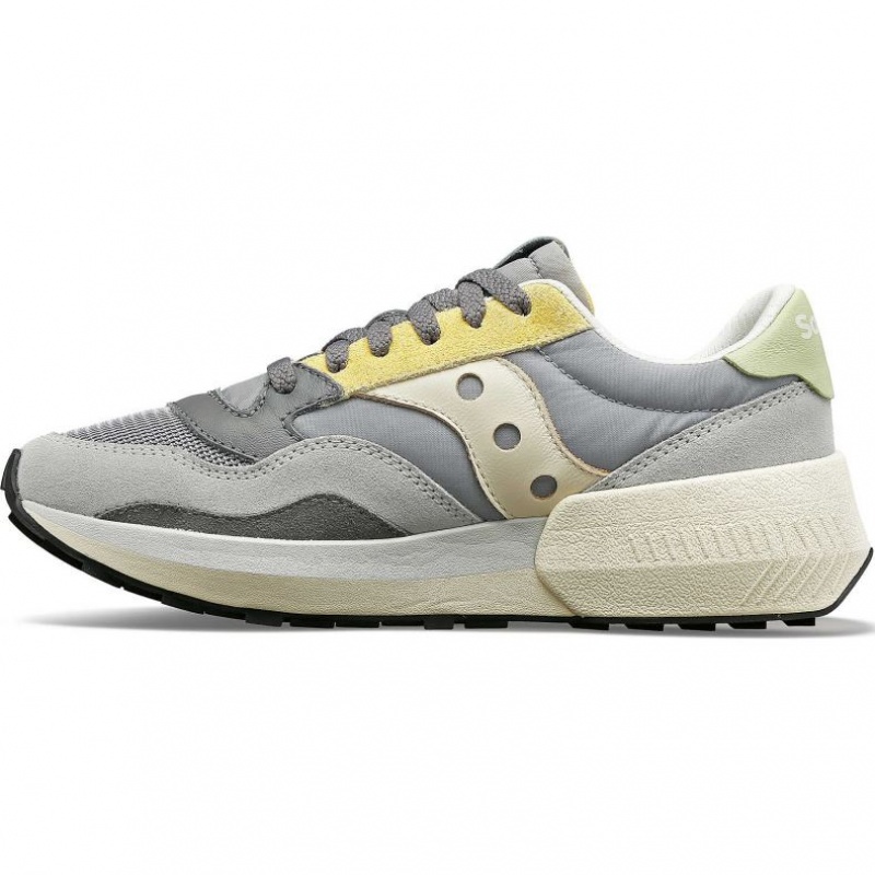 Grey / Yellow Women's Saucony Jazz NXT Sneakers | SG-TLXZP