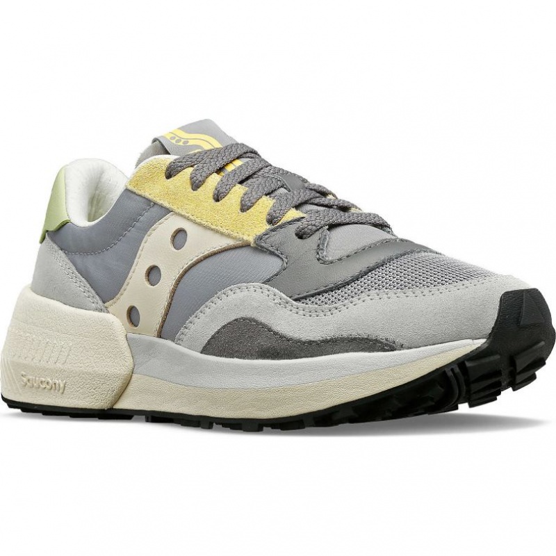 Grey / Yellow Women's Saucony Jazz NXT Sneakers | SG-TLXZP