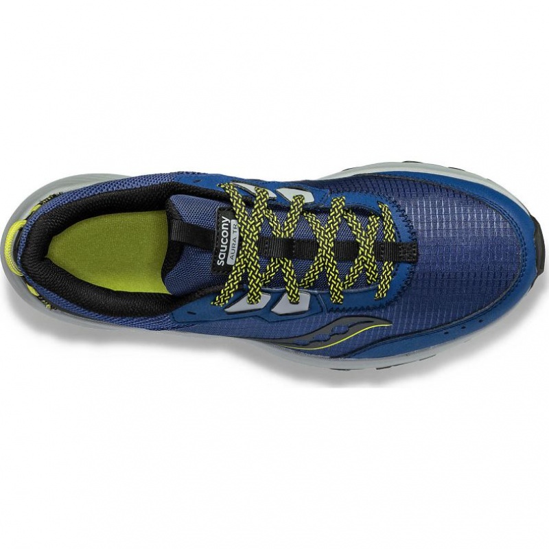 Indigo Men's Saucony Aura TR Trail Running Shoes | SINGAPORE-UYSEJ