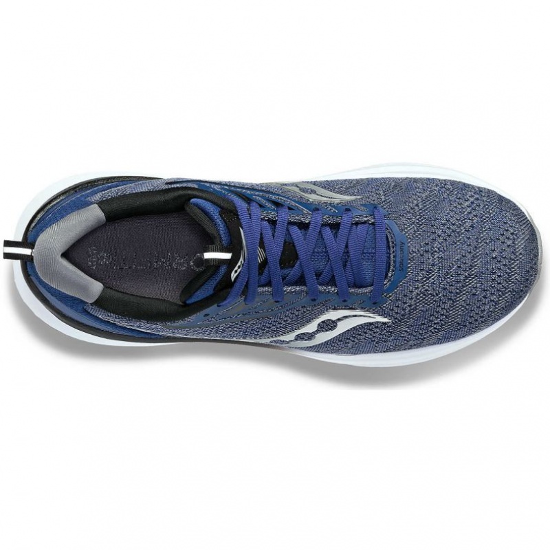 Indigo Men's Saucony Echelon 9 Wide Running Shoes | SINGAPORE-LKXRE