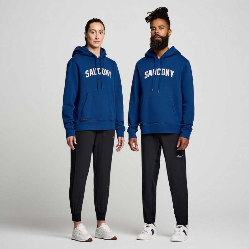 Indigo Men's Saucony Recovery Hoodie | SG-TIPUD