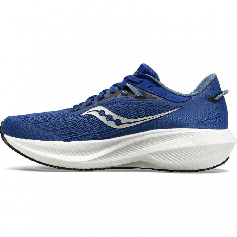 Indigo Men's Saucony Triumph 21 Running Shoes | SG-WNKIX