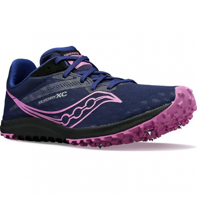 Indigo Women's Saucony Kilkenny XC9 Spikes | SG-NXMOE