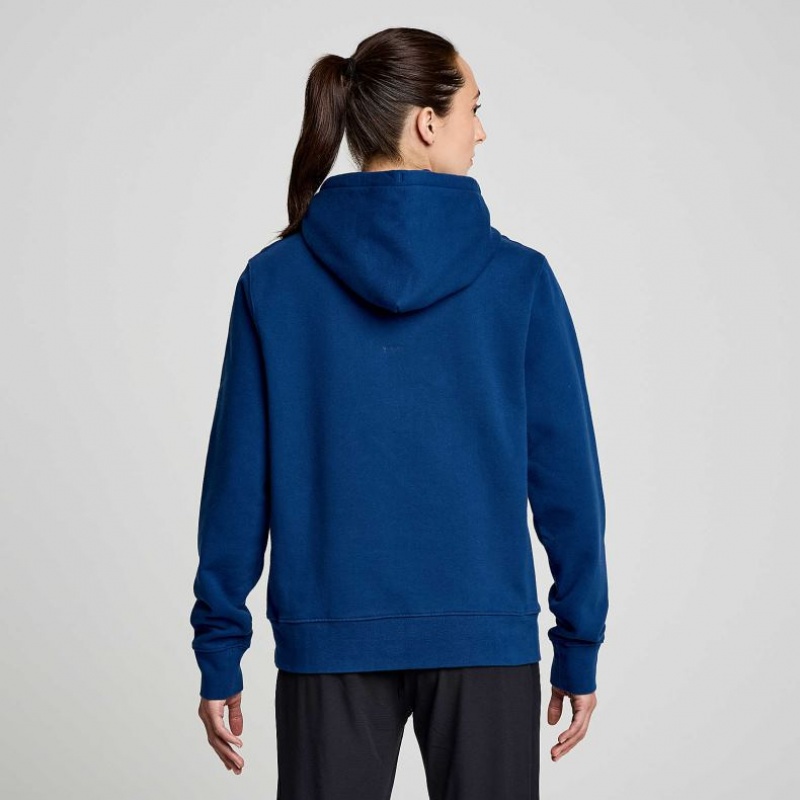 Indigo Women's Saucony Recovery Hoodie | SG-WCADH