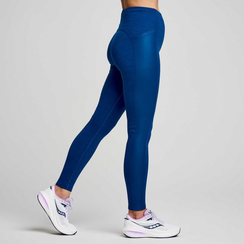 Indigo Women's Saucony Solstice Tight | SG-WMYZL