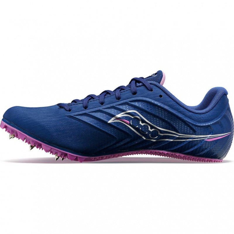 Indigo Women's Saucony Spitfire 5 Spikes | SG-SZPAO