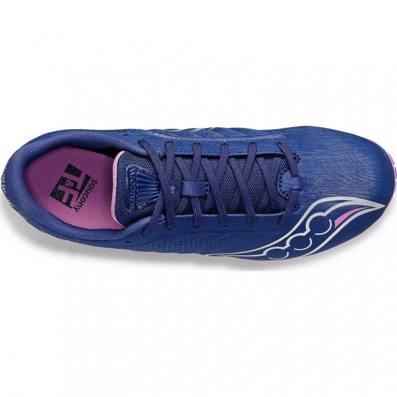 Indigo Women's Saucony Spitfire 5 Spikes | SG-SZPAO