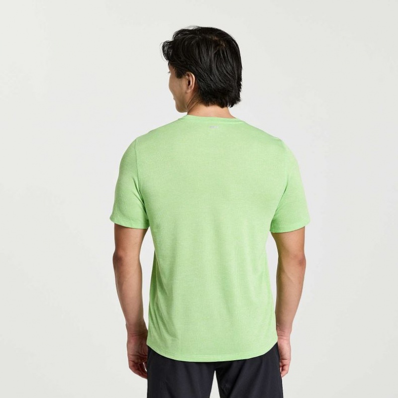 Mint Men's Saucony Stopwatch Short Sleeve T-Shirt | SG-BIZWU