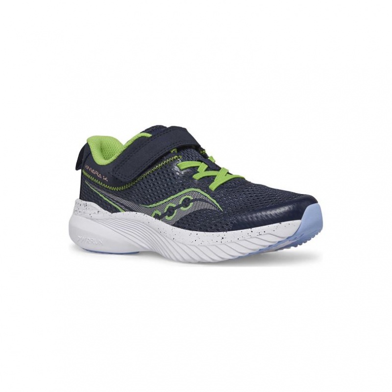 Navy Big Kids' Saucony Kinvara 14 A/C Sneakers | SINGAPORE-MRHYF